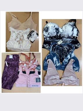 VS PINK BRALETTE, VS VSX High Neck Racerback Sports Bra VS 7/8 HIGH RISE LEGGING